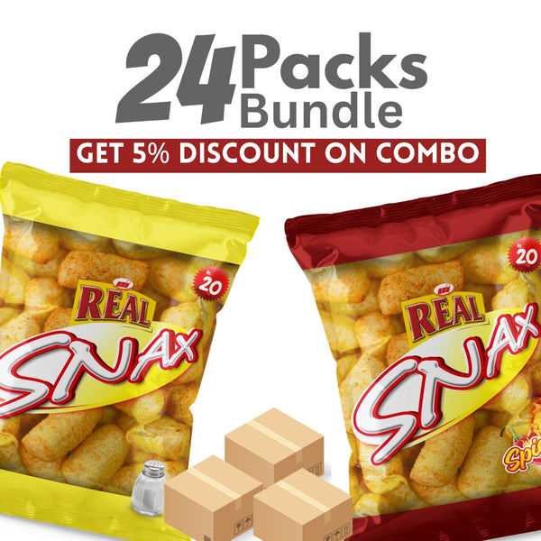 2 Flavor Combo – Corn Puffs (Spicy + Salted)