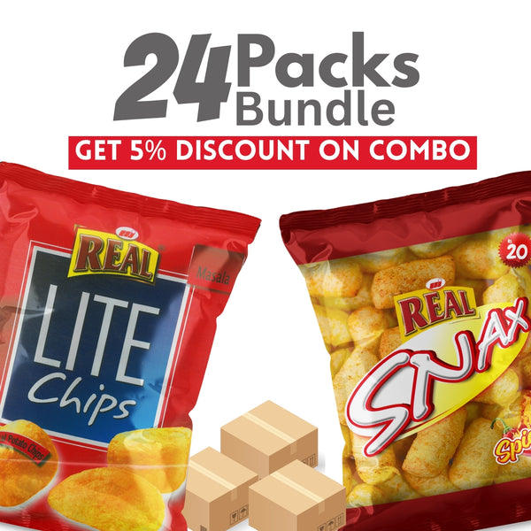 2 Flavor Combo – Corn Puffs (Spicy + Light Masala Chips )
