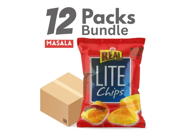 Bulk Pack – Real Lite Masala Chips – 12 Packs of Crispy Goodness!