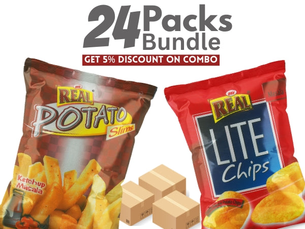 2 Flavor Combo – Real Light (Spicy + Potato Masala Slims)