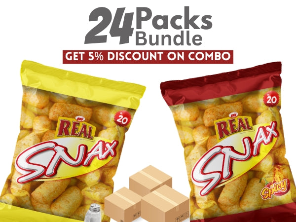 2 Flavor Combo – Corn Puffs (Spicy + Salted)