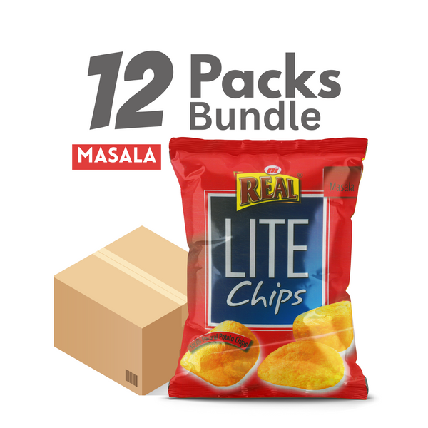 Bulk Pack – Real Lite Masala Chips – 12 Packs of Crispy Goodness!