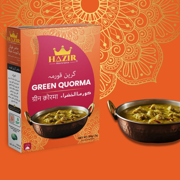 Green Korma Masala - Rich Flavor - Hazir